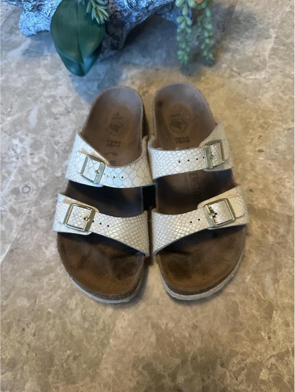 Birkenstock Mermaid Iridescent Arizona Leather Sandals